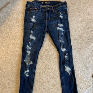 hollister ripped jeans